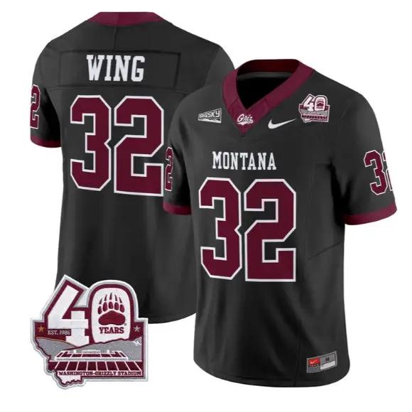 Peyton Wing Jersey #32 Montana Grizzlies 2026 Limited All Stitched 2 Peyton Wing Jersey #32 Montana Grizzlies 2026 Limited All Stitched by My Store NCAA Football Jerseys