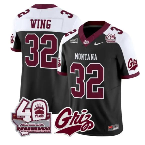 Peyton Wing Jersey #32 Montana Grizzlies 2026 Limited All Stitched 1 Peyton Wing Jersey #32 Montana Grizzlies 2026 Limited All Stitched by My Store NCAA Football Jerseys