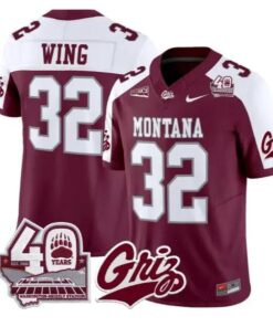 Peyton Wing Jersey #32 Montana Grizzlies 2026 Limited All Stitched 8 Peyton Wing Jersey #32 Montana Grizzlies 2026 Limited All Stitched by My Store NCAA Football Jerseys