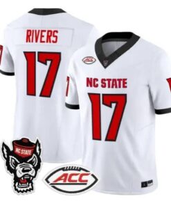 Philip Rivers Jersey #17 NC State Wolfpack 2026 Limited All Stitched by My Store NCAA Football Jerseys