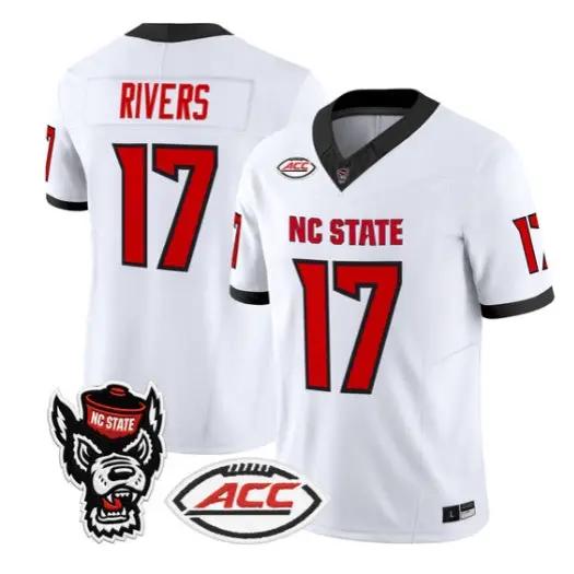 Philip Rivers Jersey #17 NC State Wolfpack 2026 Limited All Stitched by My Store NCAA Football Jerseys
