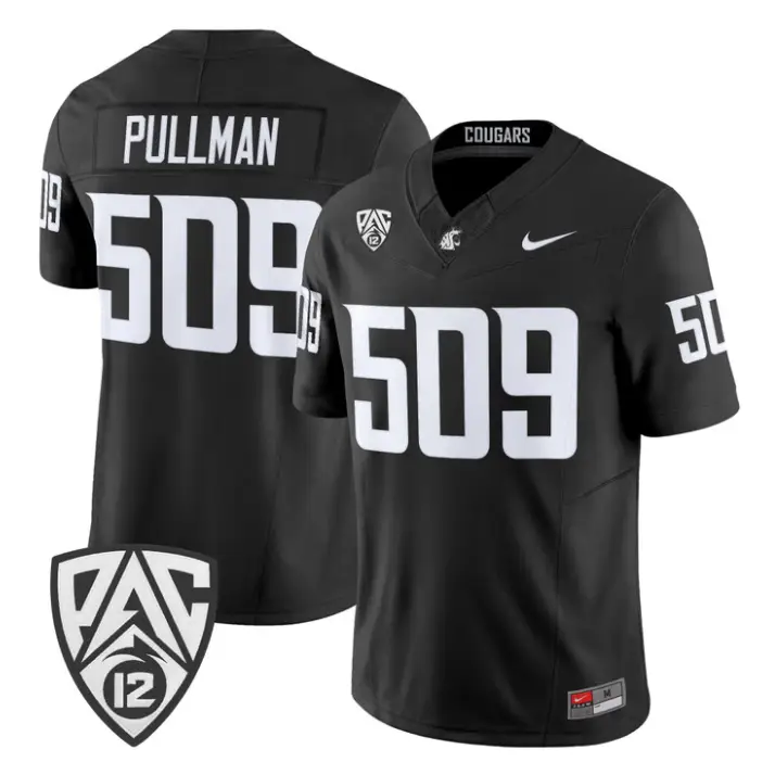 Pullman Jersey #509 Washington State Cougars 2026 Vapor Stitched 2 Pullman Jersey #509 Washington State Cougars 2026 Vapor Stitched by My Store NCAA Football Jerseys
