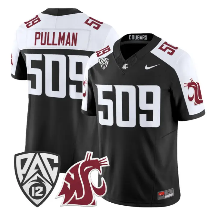 Pullman Jersey #509 Washington State Cougars 2026 Vapor Stitched 1 Pullman Jersey #509 Washington State Cougars 2026 Vapor Stitched by My Store NCAA Football Jerseys
