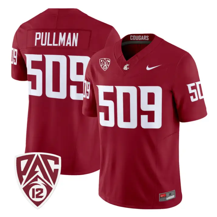 Pullman Jersey #509 Washington State Cougars 2026 Vapor Stitched 4 Pullman Jersey #509 Washington State Cougars 2026 Vapor Stitched by My Store NCAA Football Jerseys