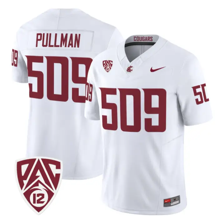 Pullman Jersey #509 Washington State Cougars 2026 Vapor Stitched 5 Pullman Jersey #509 Washington State Cougars 2026 Vapor Stitched by My Store NCAA Football Jerseys