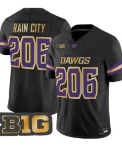Rain City #206 Washington Huskies Jersey 2026 Unleash the Dawgs Limited Stitched by My Store NCAA Football Jerseys