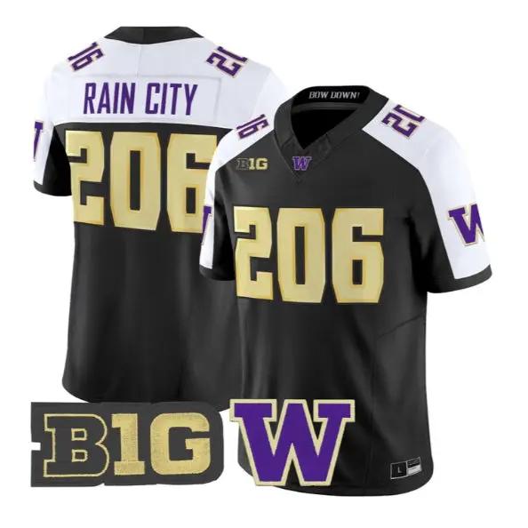 Rain City #206 Washington Huskies Jersey 2026 Limited All Stitched by My Store NCAA Football Jerseys