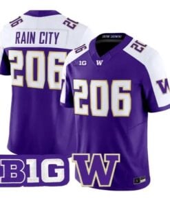 Rain City #206 Washington Huskies Jersey 2026 Limited All Stitched by My Store NCAA Football Jerseys