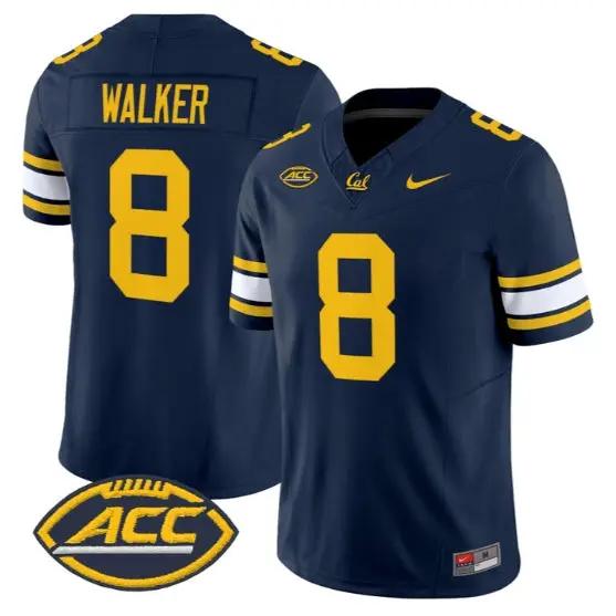 Rico Walker #8 Golden Bears Jersey 2026 Vapor Limited - All Stitched by My Store NCAA Football Jerseys