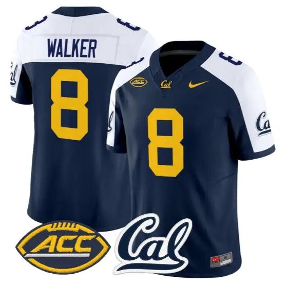 Rico Walker #8 Golden Bears Jersey 2026 Vapor Limited - All Stitched by My Store NCAA Football Jerseys
