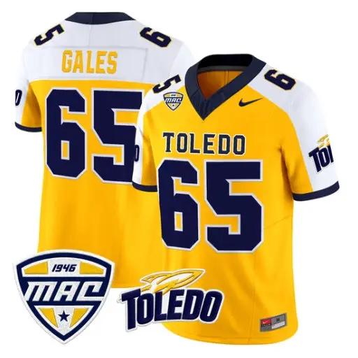 Stephen Gales Jersey #65 Toledo Rockets 2026 Vapor Limited Stitched 1 Stephen Gales Jersey #65 Toledo Rockets 2026 Vapor Limited Stitched by My Store NCAA Football Jerseys