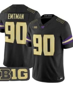 Steve Emtman #90 Washington Huskies Jersey 2026 Limited Stitched by My Store NCAA Football Jerseys