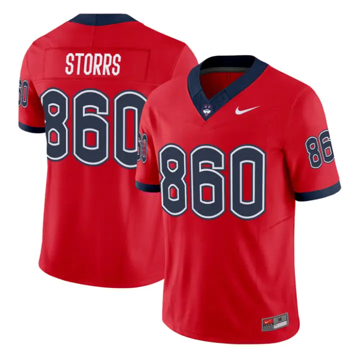 Storrs Jersey #860 UConn Huskies 2026 Vapor Limited Football All Stitched 1 Storrs Jersey #860 UConn Huskies 2026 Vapor Limited Football All Stitched by My Store NCAA Football Jerseys