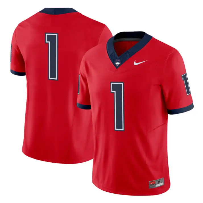 Team Jersey #1 UConn Huskies 2026 Vapor Limited Football All Stitched 1 Team Jersey #1 UConn Huskies 2026 Vapor Limited Football All Stitched by My Store NCAA Football Jerseys