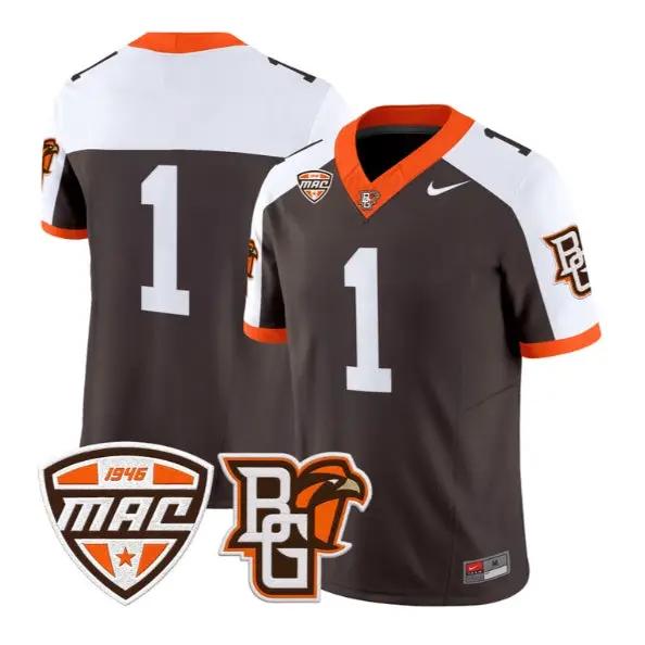 Team Jersey #1 Bowling Green Falcons Jersey 2026 Limited Stitched 1 Team Jersey #1 Bowling Green Falcons Jersey 2026 Limited Stitched by My Store NCAA Football Jerseys