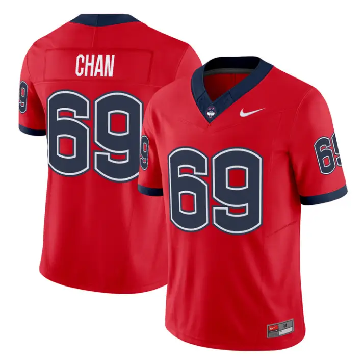 Ty Chan Jersey #69 UConn Huskies 2026 Vapor Limited Football All Stitched 1 Ty Chan Jersey #69 UConn Huskies 2026 Vapor Limited Football All Stitched by My Store NCAA Football Jerseys