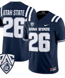 Utah State Jersey #26 Utah State Aggies 2026 Vapor Limited Stitched by My Store NCAA Football Jerseys
