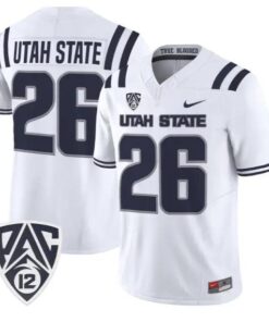 Utah State Jersey #26 Utah State Aggies 2026 Vapor Limited Stitched by My Store NCAA Football Jerseys