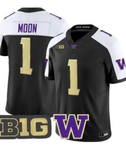Warren Moon #1 Washington Huskies Jersey 2026 Limited All Stitched by My Store NCAA Football Jerseys