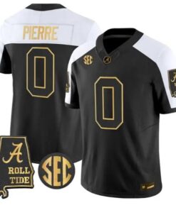 Yhonzae Pierre #0 Alabama Crimson Tide Jersey 2026 Alabama Stitched by My Store NCAA Football Jerseys