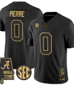 Yhonzae Pierre #0 Alabama Crimson Tide Jersey 2026 Alabama Stitched by My Store NCAA Football Jerseys