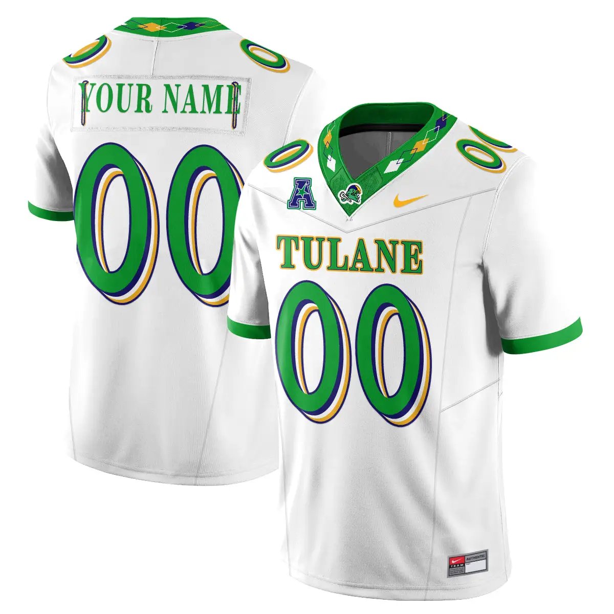 Tulane Green Wave 2026 City Football Vapor Custom Jersey - Stitched 3 Tulane Green Wave 2026 City Football Vapor Custom Jersey - Stitched by Tulane Green Wave