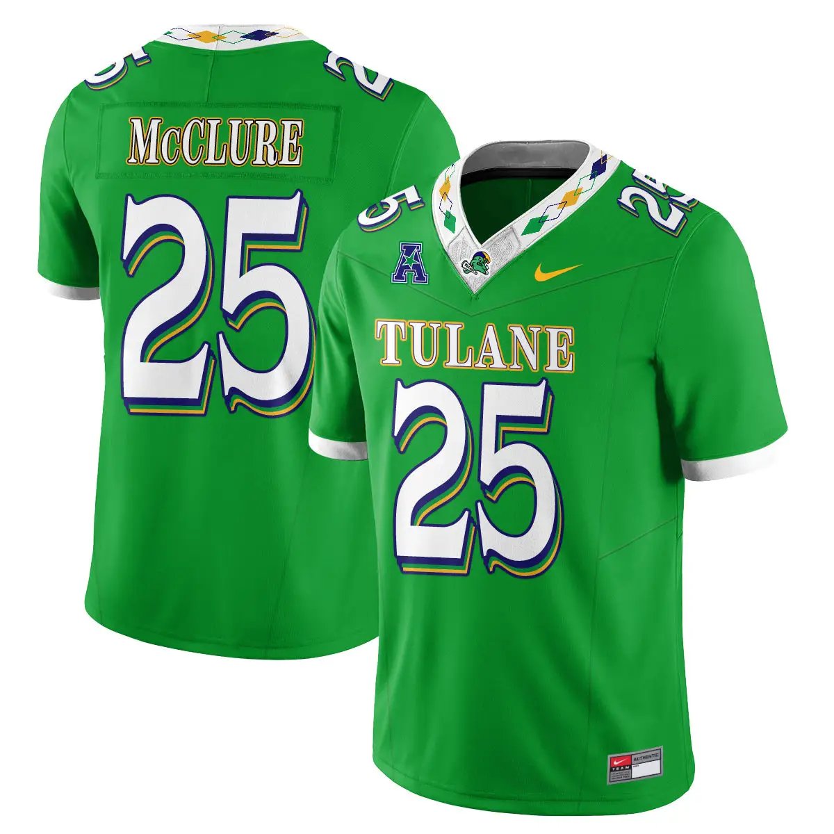 Tulane Green Wave 2026 Mardi Gras-Inspired City Edition - Stitched 3 TUL 2026 Mardi Gras-Inspired City Edition - Stitched (2) by Tulane Green Wave