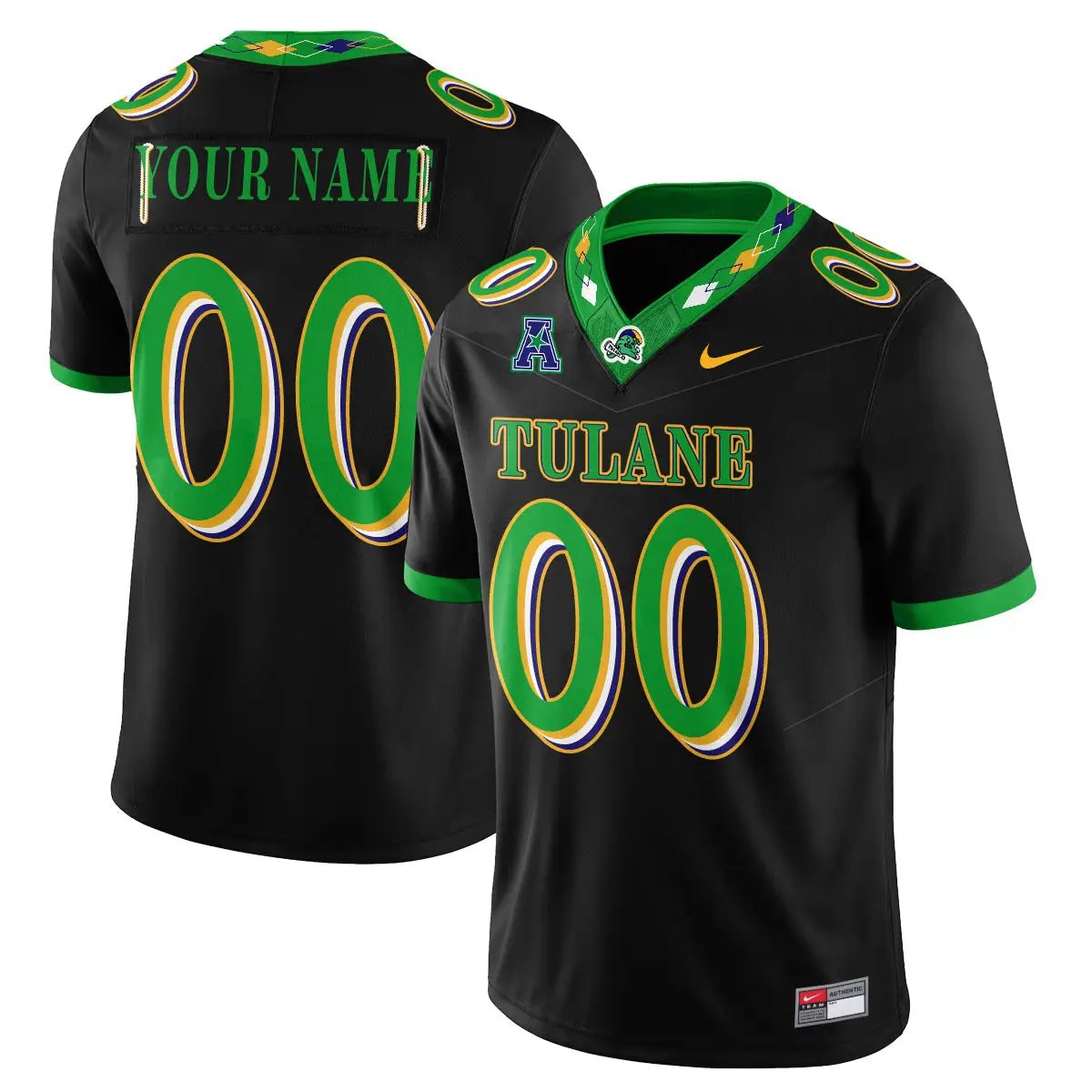 Tulane Green Wave 2026 City Football Vapor Custom Jersey - Stitched 2 Tulane Green Wave 2026 City Football Vapor Custom Jersey - Stitched by Tulane Green Wave