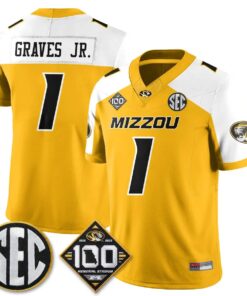 Missouri Tigers 100th Anniversary of Memorial Stadium Vapor Jersey - Stitched 94 MIZZ 100th Anniversary of Memorial Stadium Vapor Jersey - Stitched by Missouri Tigers
