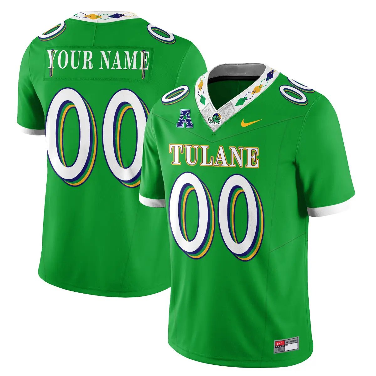 Tulane Green Wave 2026 City Football Vapor Custom Jersey - Stitched 1 Tulane Green Wave 2026 City Football Vapor Custom Jersey - Stitched by Tulane Green Wave