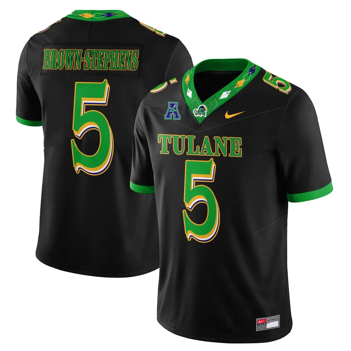 Tulane Green Wave 2026 Mardi Gras-Inspired City Edition - Stitched 14 TUL 2026 Mardi Gras-Inspired City Edition - Stitched (2) by Tulane Green Wave