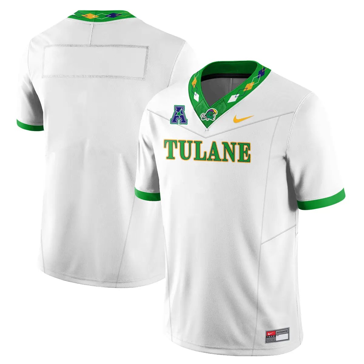Tulane Green Wave 2026 Mardi Gras-Inspired City Edition - Stitched 30 TUL 2026 Mardi Gras-Inspired City Edition - Stitched (2) by Tulane Green Wave