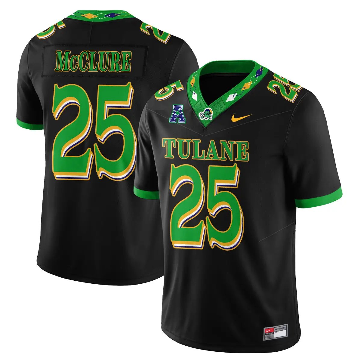 Tulane Green Wave 2026 Mardi Gras-Inspired City Edition - Stitched 13 TUL 2026 Mardi Gras-Inspired City Edition - Stitched (2) by Tulane Green Wave