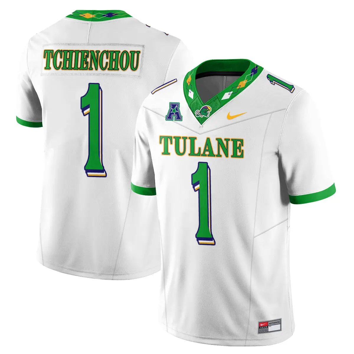 Tulane Green Wave 2026 Mardi Gras-Inspired City Edition - Stitched 25 TUL 2026 Mardi Gras-Inspired City Edition - Stitched (2) by Tulane Green Wave