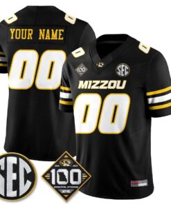 MIZZ 100th Anniversary of Memorial Stadium Vapor Custom Jersey - Stitched by Missouri Tigers
