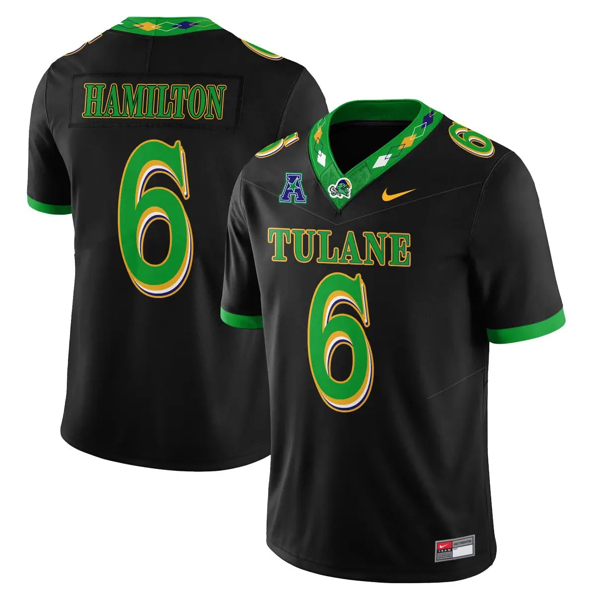 Tulane Green Wave 2026 Mardi Gras-Inspired City Edition - Stitched 16 TUL 2026 Mardi Gras-Inspired City Edition - Stitched (2) by Tulane Green Wave