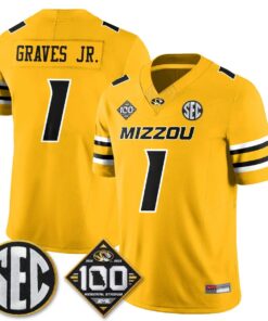 Missouri Tigers 100th Anniversary of Memorial Stadium Vapor Jersey - Stitched 82 MIZZ 100th Anniversary of Memorial Stadium Vapor Jersey - Stitched by Missouri Tigers