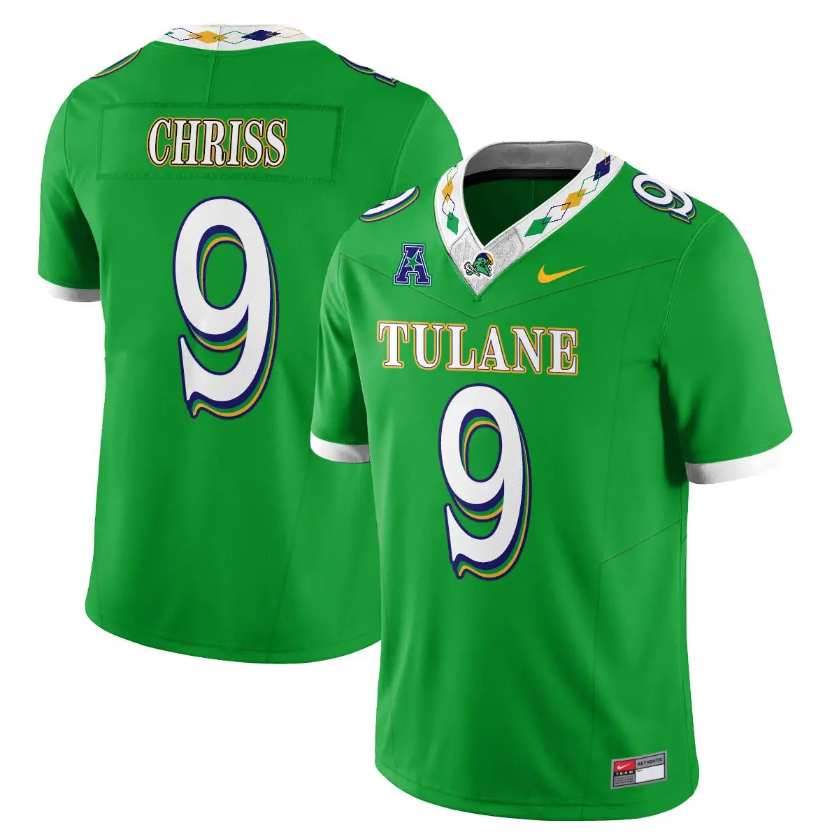 Tulane Green Wave 2026 Mardi Gras-Inspired City Edition - Stitched 2 TUL 2026 Mardi Gras-Inspired City Edition - Stitched (2) by Tulane Green Wave