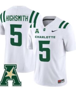 Alex Highsmith Jersey #5 Charlotte 49ers 2026 Vapor Limited Stitched by My Store NCAA Football Jerseys