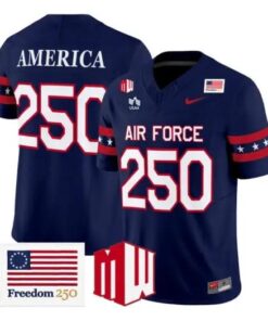 America Jersey #250 Air Force Falcons 2026 Freedom 250 Vapor Stitched by My Store NCAA Football Jerseys