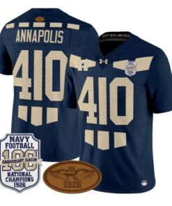 Annapolis Jersey #410 Navy Midshipmen 1926 National Championship Vapor Stitched by My Store NCAA Football Jerseys