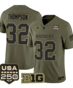 Anthony Thompson Jersey #32 Indiana Hoosiers 2026 Vapor Limited Stitched Olive by My Store NCAA Football Jerseys