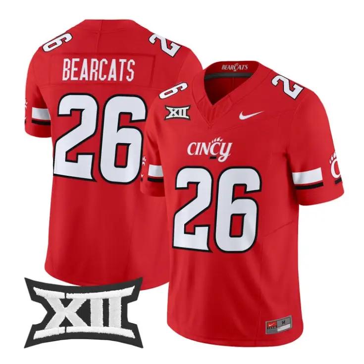 Bearcats_Jersey_26_Cincinnati_Bearcats_2026_Vapor_Limited_All_Stitched_Red - Daily Sport Fan Bearcats Jersey #26 Cincinnati Bearcats 2026 Vapor Limited All Stitched by My Store NCAA Football Jerseys