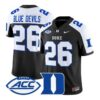 Blue Devils Jersey #26 Duke Blue Devils 2026 Vapor Limited Stitched by My Store NCAA Football Jerseys