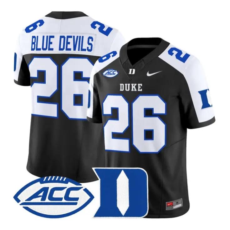 Blue_Devils_Jersey_26_Duke_Blue_Devils_2026_Vapor_Limited_Stitched_Black_Alter - Daily Sport Fan Blue Devils Jersey #26 Duke Blue Devils 2026 Vapor Limited Stitched by My Store NCAA Football Jerseys