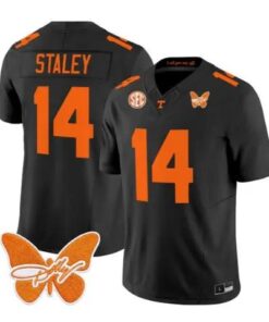 Braylon Staley Jersey #14 Tennessee Volunteers 2026 Stitched by My Store NCAA Football Jerseys
