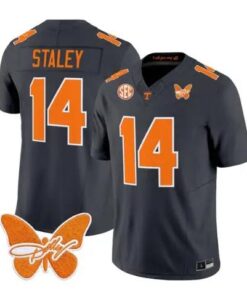 Braylon Staley Jersey #14 Tennessee Volunteers 2026 Stitched by My Store NCAA Football Jerseys