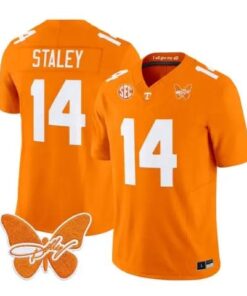 Braylon Staley Jersey #14 Tennessee Volunteers 2026 Stitched by My Store NCAA Football Jerseys