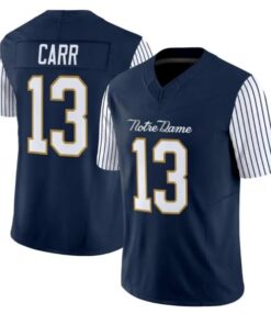 CJ Carr Jersey #13 Notre Dame Fighting Irish 2018 Shamrock Series 2026 Stitched by My Store NCAA Football Jerseys