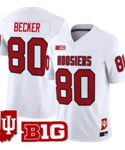 Charlie Becker Jersey #80 Indiana Hoosiers 90s Throwback 2026 All Stitched by My Store NCAA Football Jerseys